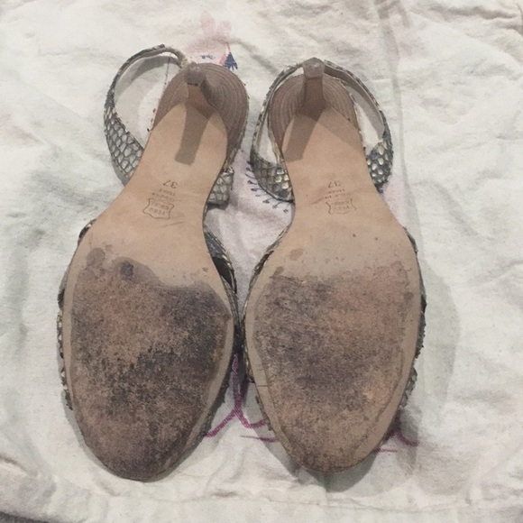 CK Calvin Klein python sandals - Picture 6 of 8